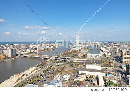 新潟市　メディアシップからの眺め 35782460