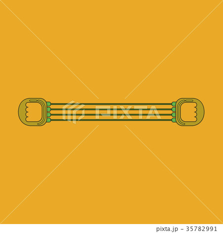 Icon in flat design Sports expander Icon in flat design Sports expander 35782991