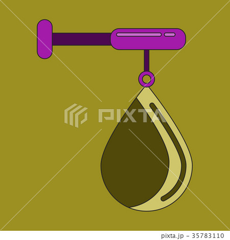 flat icon on stylish background punching bag flat icon on stylish background punching bag 35783110