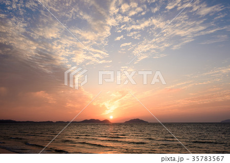 さつき松原から見る夕陽【福岡県宗像市】 さつき松原から見る夕陽【福岡県宗像市】 35783567