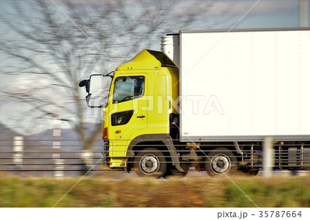 大型トラック 流し撮り 大型トラック 流し撮り 35787664