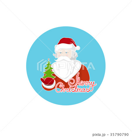 Colorful Icon Santa Claus 35790790