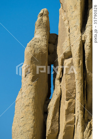Cliff on the edge of the Ustiurt plateau 35790826