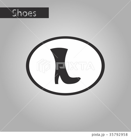 black and white style icon High-heeled boots black and white style icon High-heeled boots 35792958