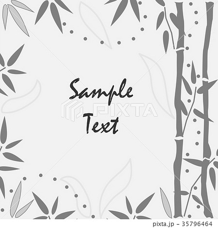 Bamboo Frame with empty space for text in center Bamboo Frame with empty space for text in center 35796464