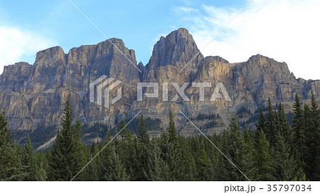Castle Mountain in Banff National Park, Canada Castle Mountain in Banff National Park, Canada 35797034