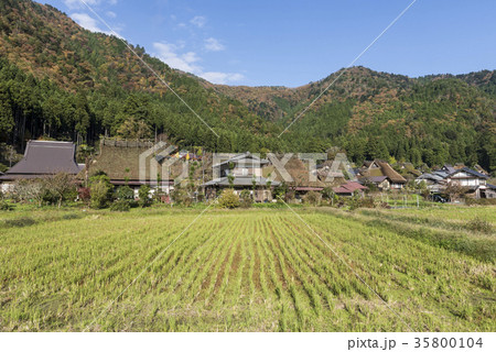 秋の美山かやぶきの里 35800104