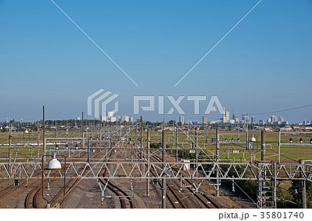 川越線 南古谷操車場付近 さいたま新都心方面 川越線 南古谷操車場付近 さいたま新都心方面 35801740