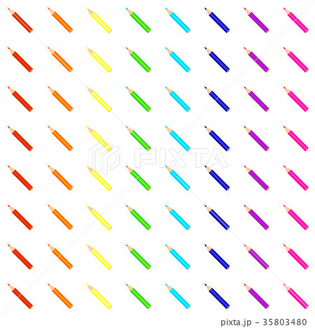 Pattern with colorful pencils Pattern with colorful pencils 35803480