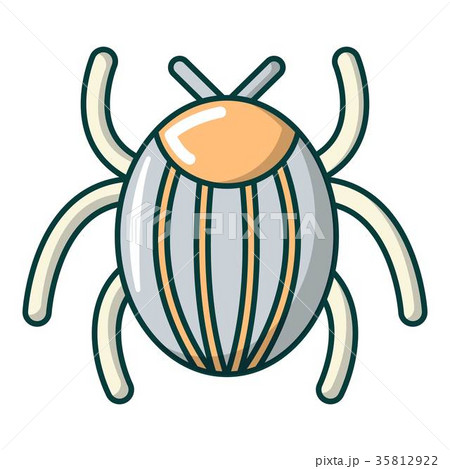 Garden beetle bug icon, cartoon style 35812922
