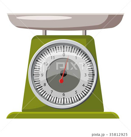 Domestic weigh scales icon, cartoon style Domestic weigh scales icon, cartoon style 35812925