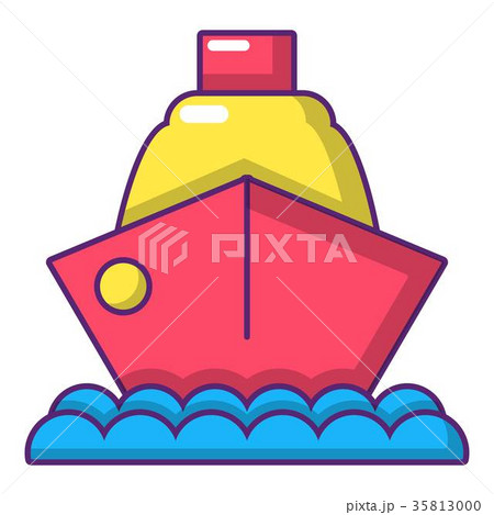Cruise ship icon, cartoon style 35813000