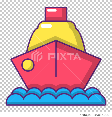 Cruise ship icon, cartoon style 35813000