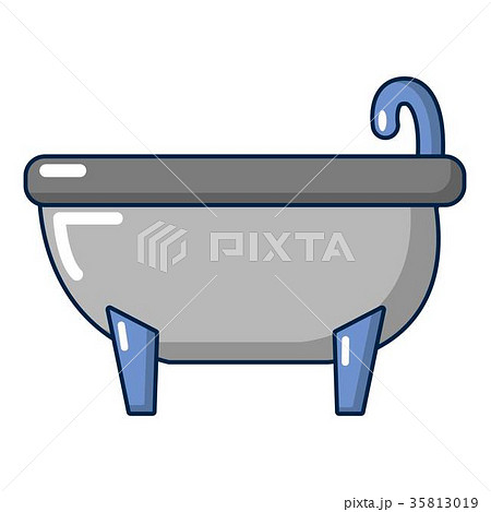 Bathtub icon, cartoon style Bathtub icon, cartoon style 35813019