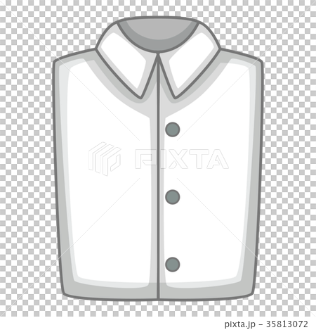 White Folded Shirt Icon Cartoon Style Stock Illustration