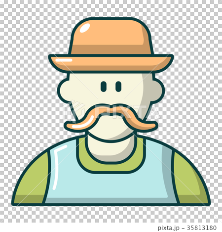 Gardener man icon, cartoon style 35813180