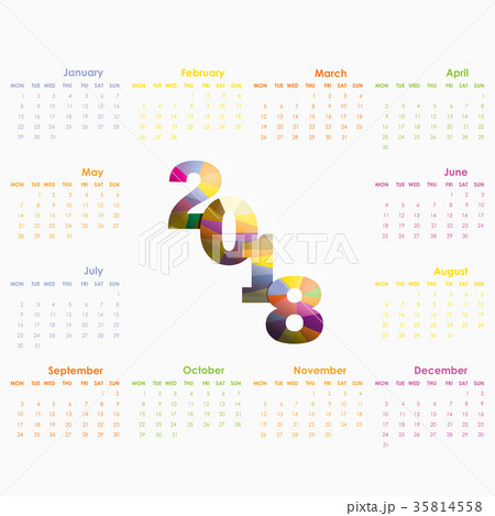 2018 Calendar Template. 35814558