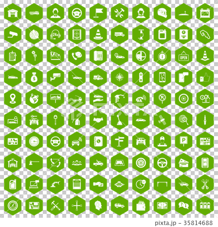 100 auto service center icons hexagon green 100 auto service center icons hexagon green 35814688