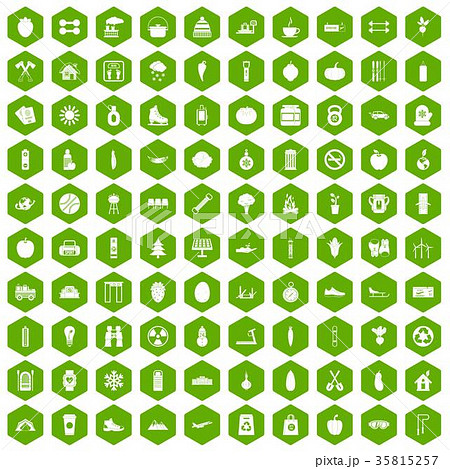 100 healthy lifestyle icons hexagon green 100 healthy lifestyle icons hexagon green 35815257