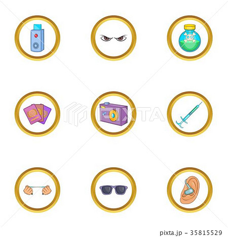 Hitman set, cartoon style 35815529