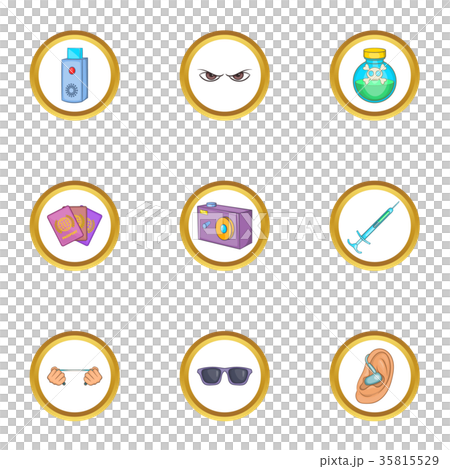 Hitman set, cartoon style 35815529