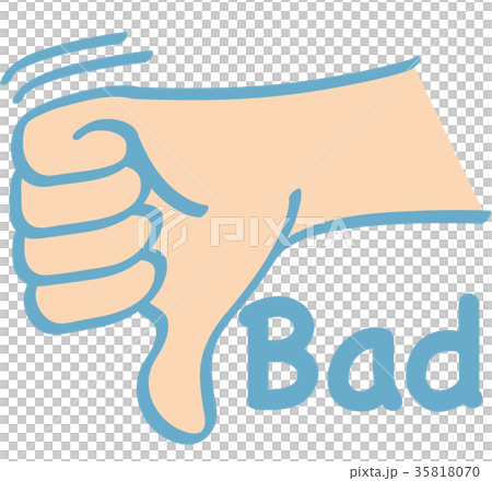 手勢_手指字母_壞 35818070