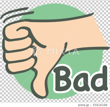手勢_手指字母_壞 35818100