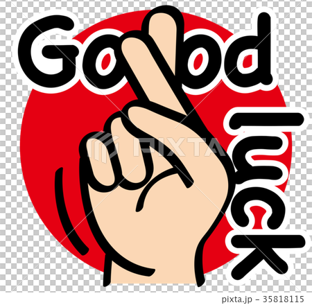 Hand Signs_Finger Letters_Good luck 35818115