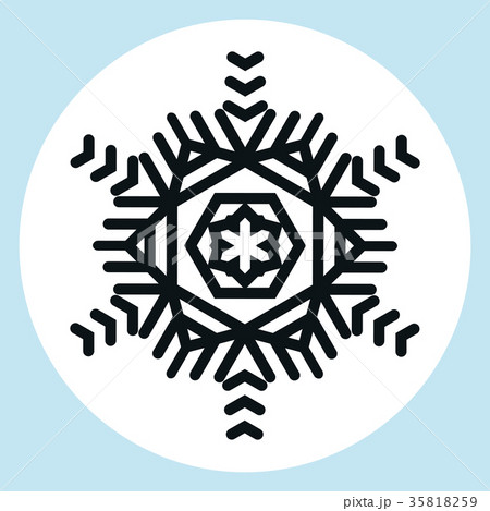 Snowflake Logo Snow Iconのイラスト素材