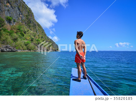 Tourists enjoy holidays in Coron, Philippines 35820185