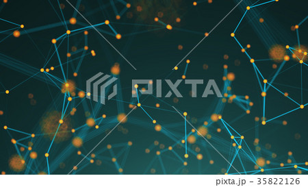 Abstract connection dots. Technology background 35822126