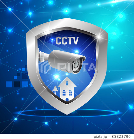 CCTV Security camera and shield protect and safety CCTV Security camera and shield protect and safety 35823796