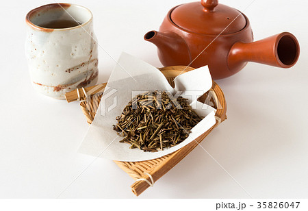 ほうじ茶　茶葉　日本茶　箕ザル 35826047