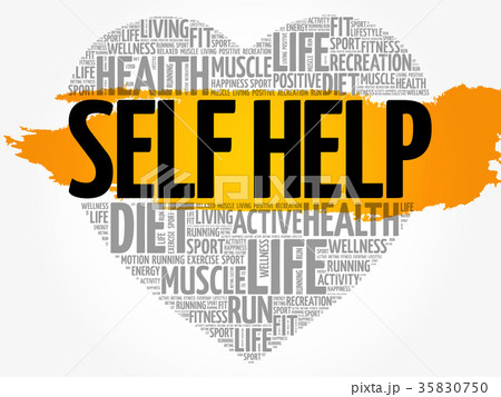 Self Help heart word cloud 35830750