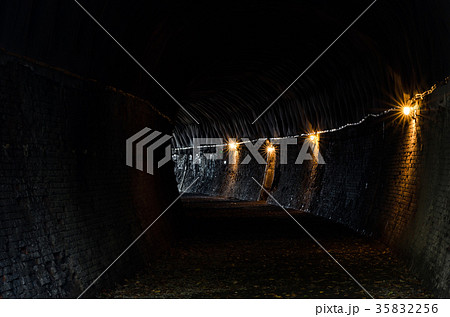 旧国鉄篠ノ井線　廃線敷コース  三五山トンネル 35832256