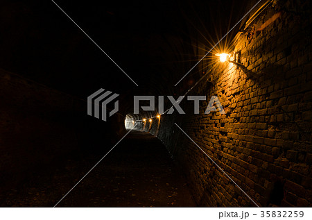 旧国鉄篠ノ井線　廃線敷コース  三五山トンネル 35832259