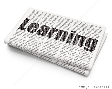 Studying concept: Learning on Newspaper background 35837143