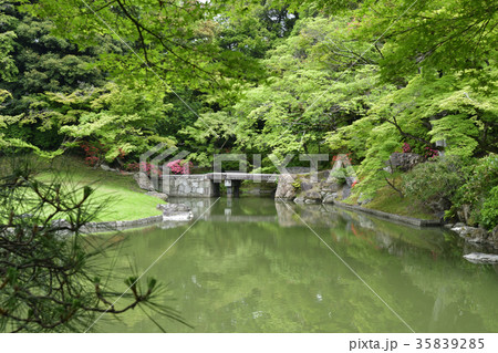 仙洞御所　南池　土佐橋 35839285
