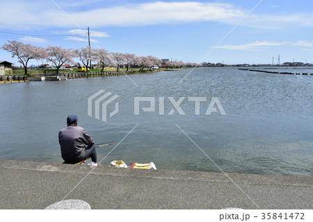 沼で釣り 沼で釣り 35841472