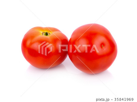 Fresh tomatoes on white background 35841969