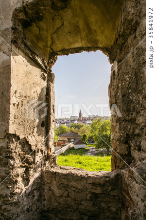 Ruins of old fortress in Chortkiv, Ukraine 35841972