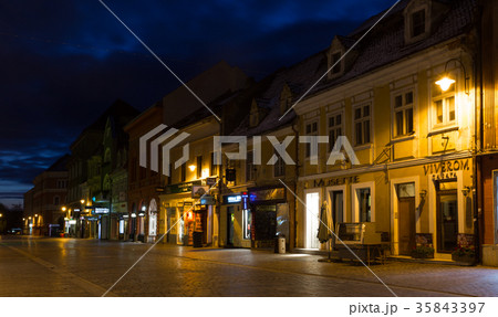 beautiful street in the old town 35843397