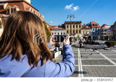 view of the main square at the Brasov view of the main square at the Brasov 35843447