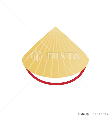 Conical straw hat icon, isometric 3d style 35847265