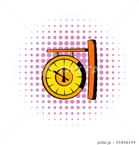 Clock icon in comics style Clock icon in comics style 35848144
