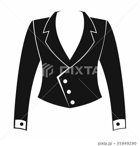 Female jacket icon, simple style  35849290