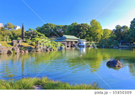 清澄庭園　涼亭 35850309