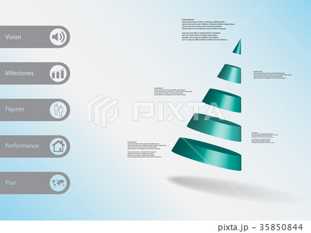 3D illustration infographic template 35850844