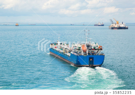 River tanker is underway. 35852235