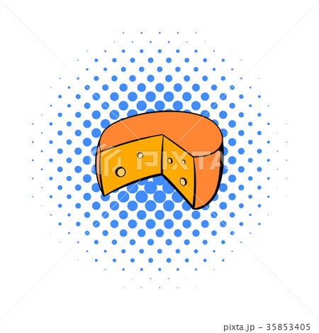 French cheese  icon, comics style 35853405